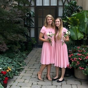 Mikarose chiffon and lace dress